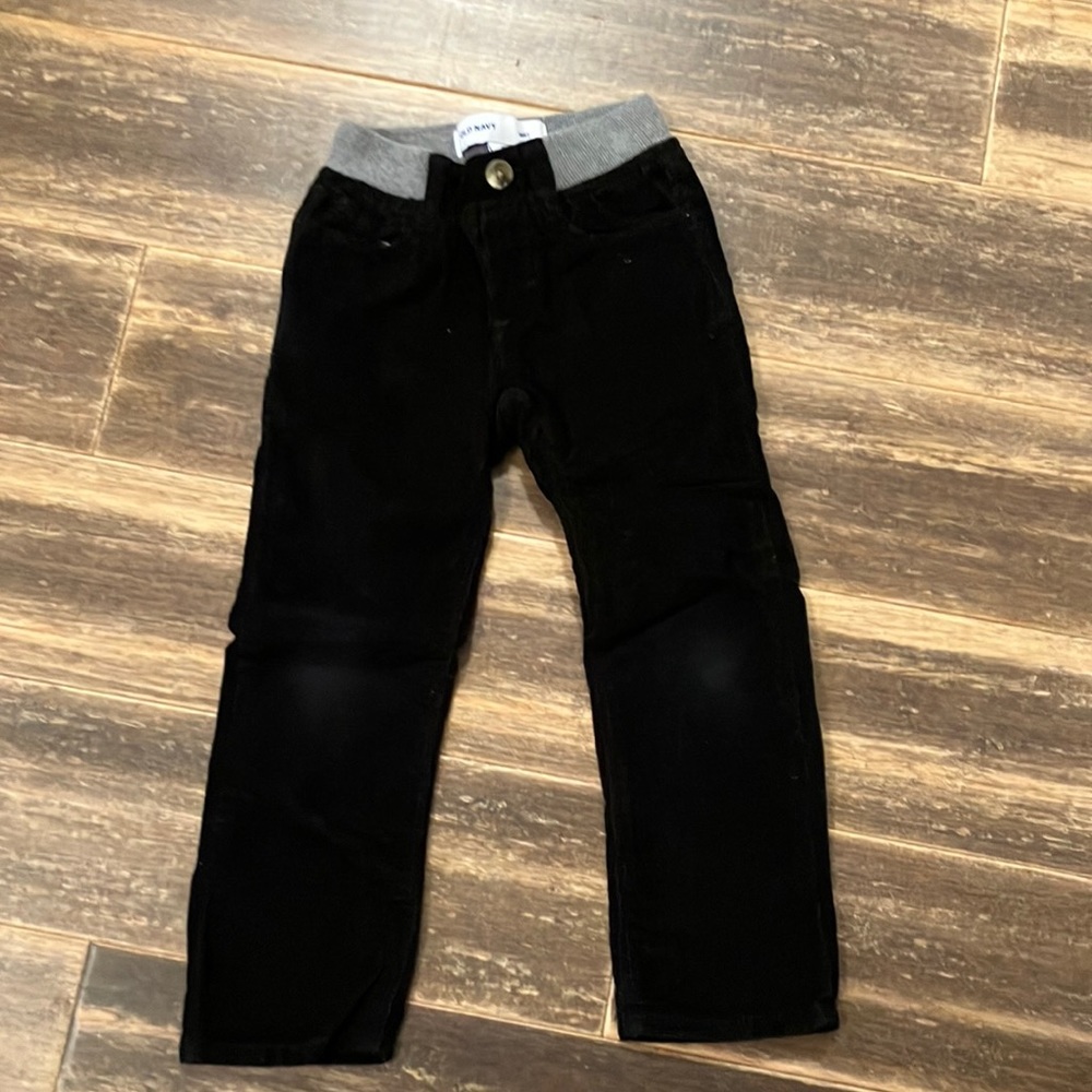 Black corduroy pants